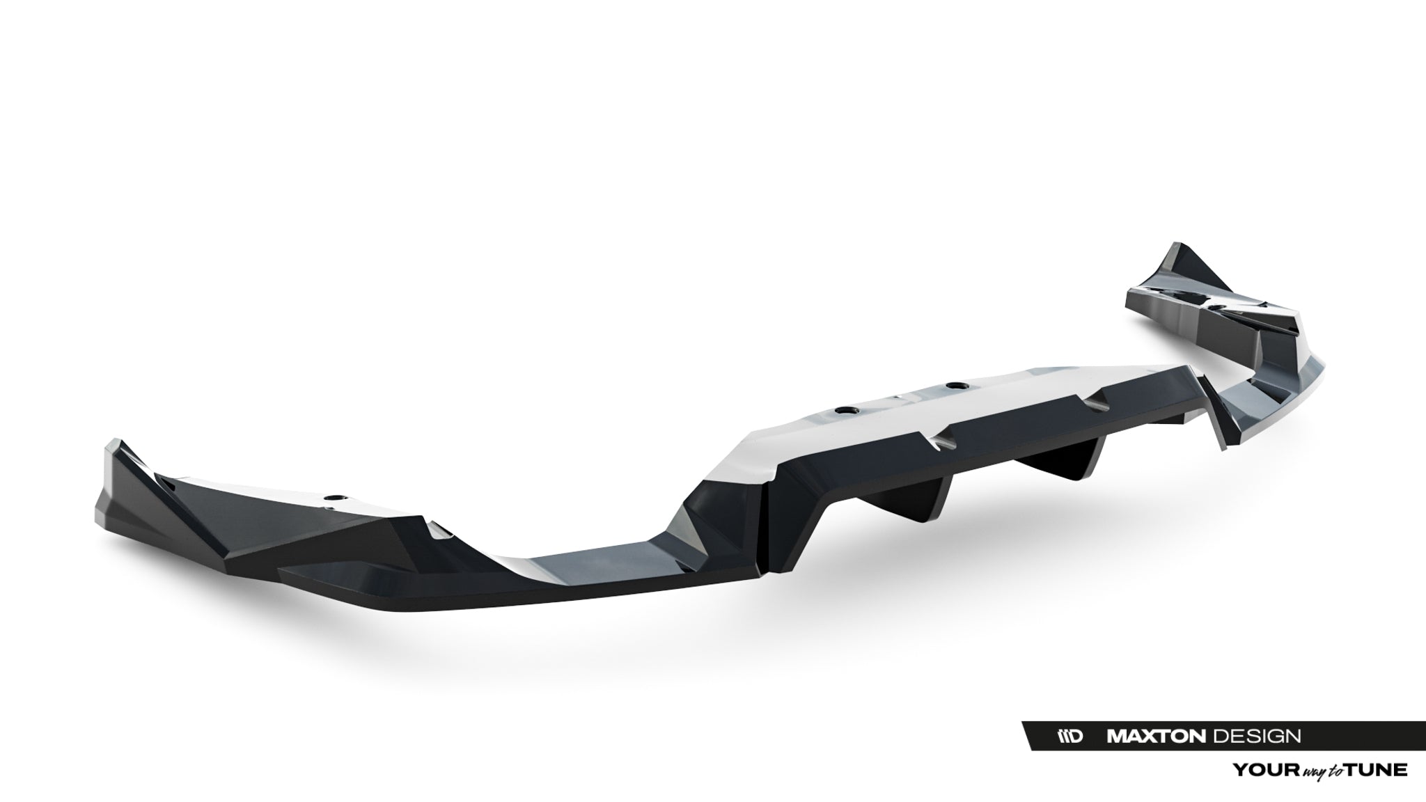 Maxton Design Street+ Mittlerer Diffusor RACE passend für BMW X2 M35i U10 schwarz Hochglanz