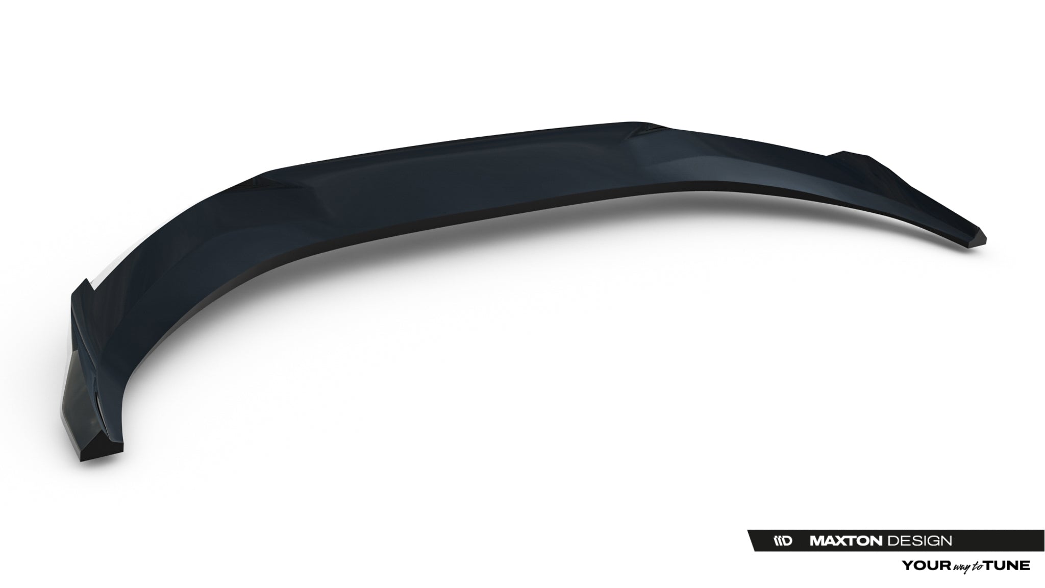 Maxton Design Street+ Spoilerlippe Front Ansatz V.1 passend für Audi A6 S-Line C9 schwarz Hochglanz