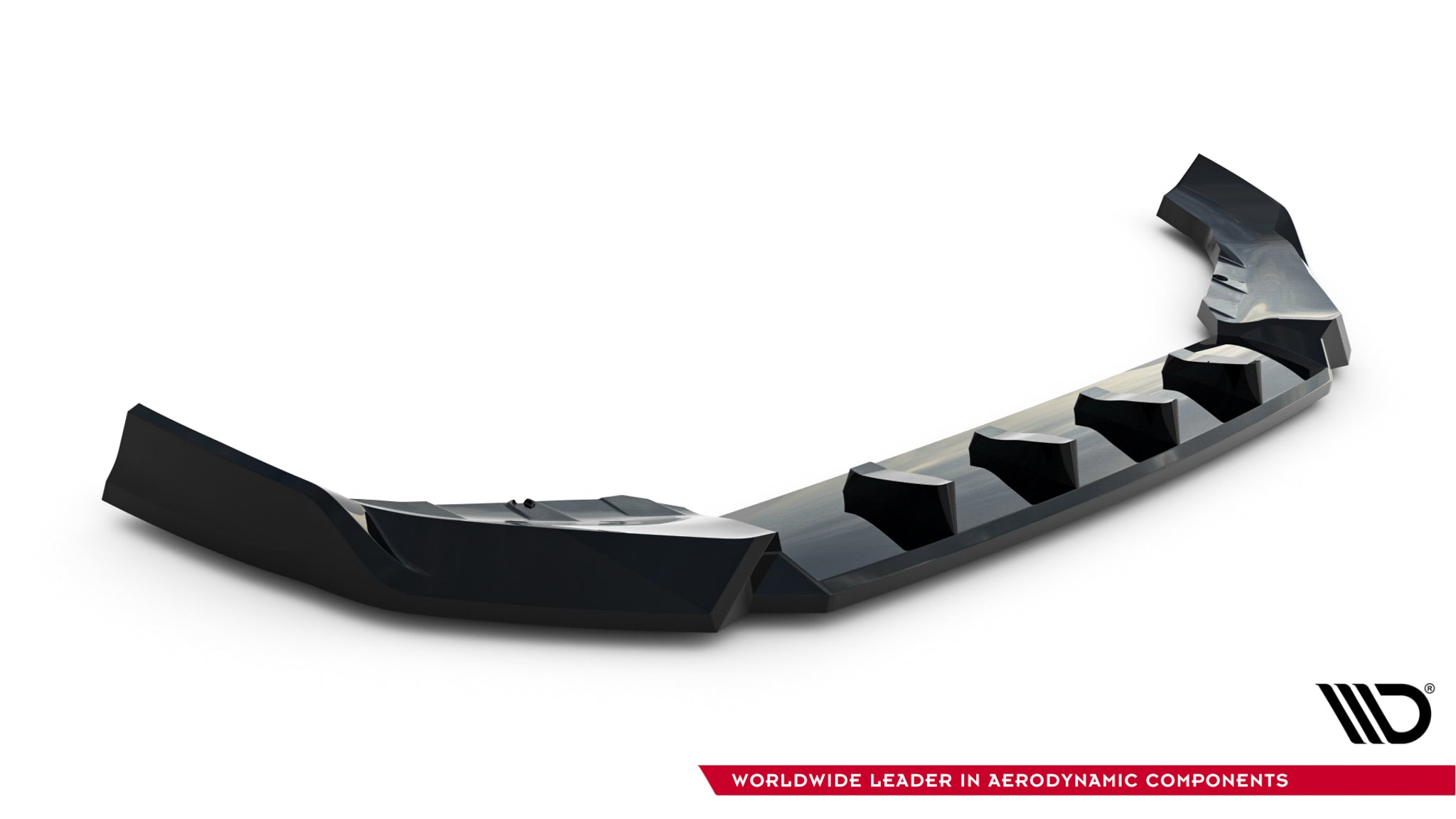 Maxton Design Street+ Spoilerlippe Front Ansatz passend für Mini Countryman JCW U25 schwarz Hochglanz