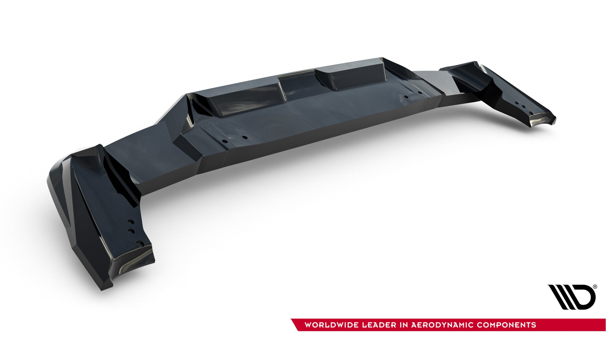 Maxton Design Street+ Mittlerer Diffusor RACE passend für Forthing T-Five Mk1 schwarz Hochglanz