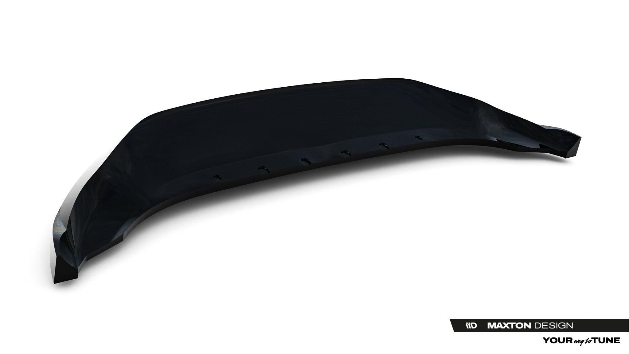 Maxton Design Street+ Spoilerlippe Front Ansatz passend für Ford Kuga ST-Line Mk2 Facelift schwarz Hochglanz