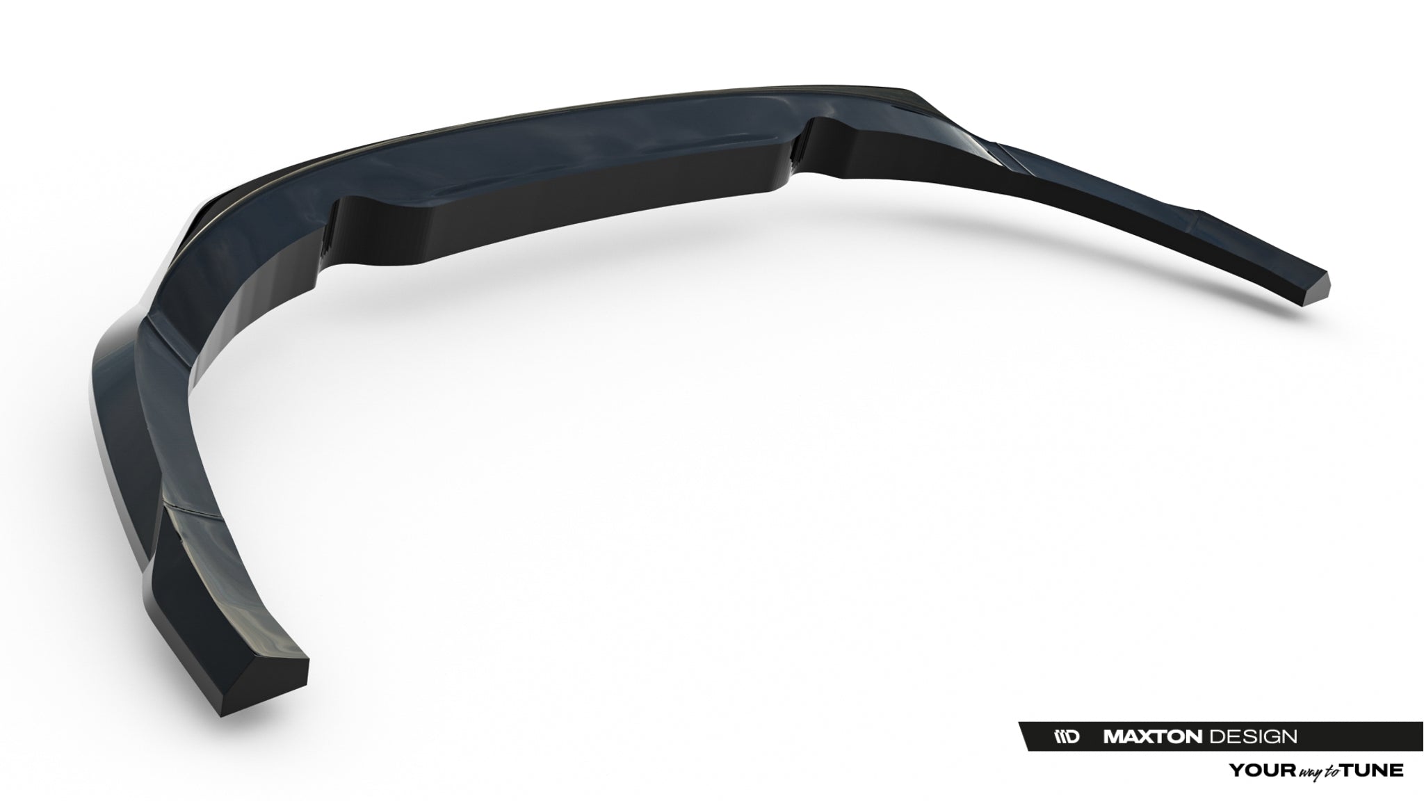 Maxton Design Street+ Mittlerer Diffusor RACE passend für Jaguar F-Pace R-Sport X761 Facelift schwarz Hochglanz