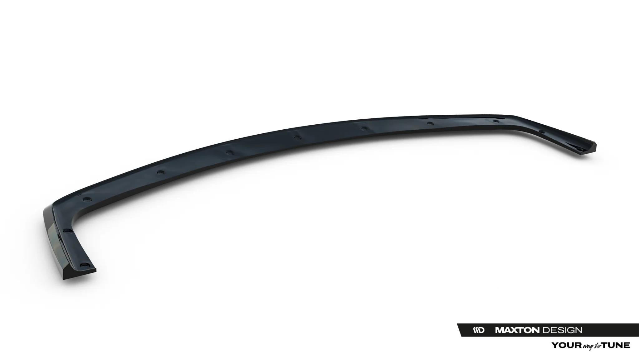 Maxton Design Street+ Spoilerlippe Front Ansatz V.3 passend für BMW M3 / 3 M-Paket Coupe / Cabrio E36 schwarz Hochglanz