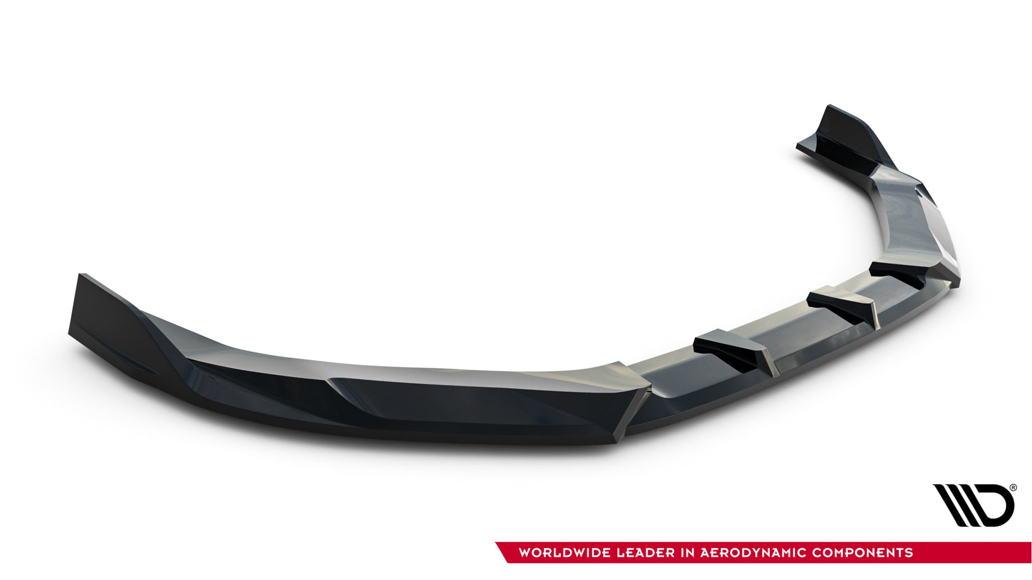 Maxton Design Street+ Spoilerlippe Front Ansatz V.3 passend für Audi RS3 Sportback 8Y Facelift schwarz Hochglanz