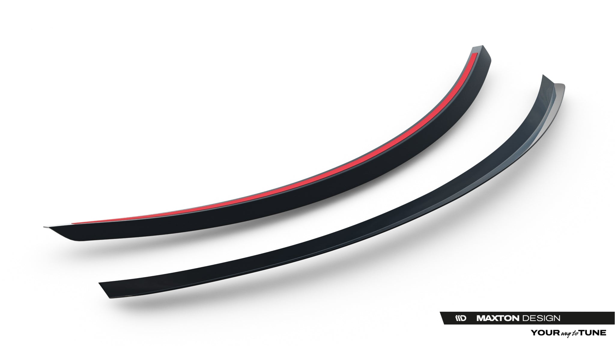 Maxton Design Spoiler CAP V.2 passend für Tesla Model S Mk1 schwarz Hochglanz