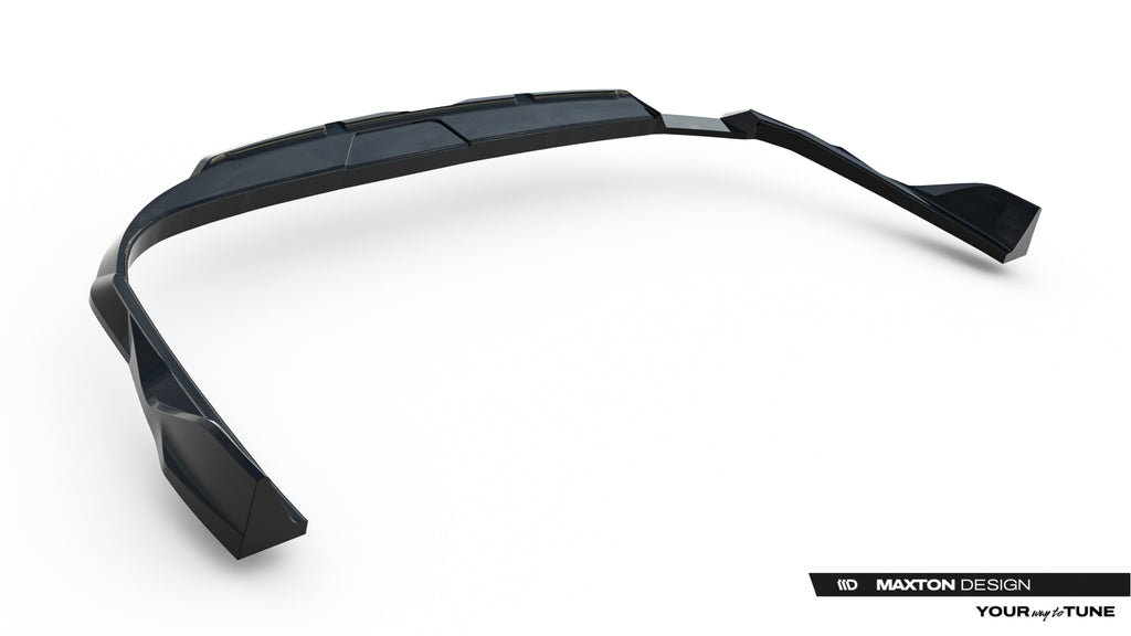Maxton Design Street+ Mittlerer Diffusor RACE V.2 passend für Audi A6 S-Line C9 schwarz Hochglanz