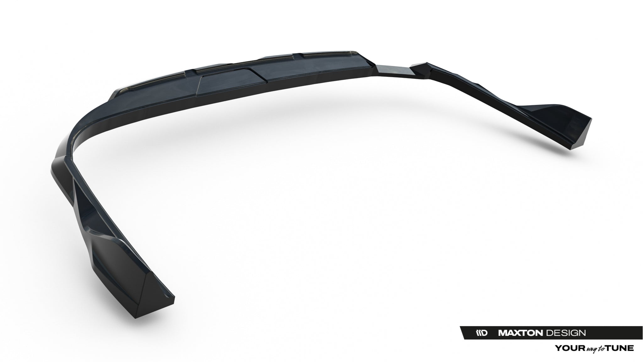Maxton Design Street+ Mittlerer Diffusor RACE V.2 passend für Audi A6 S-Line C9 schwarz Hochglanz