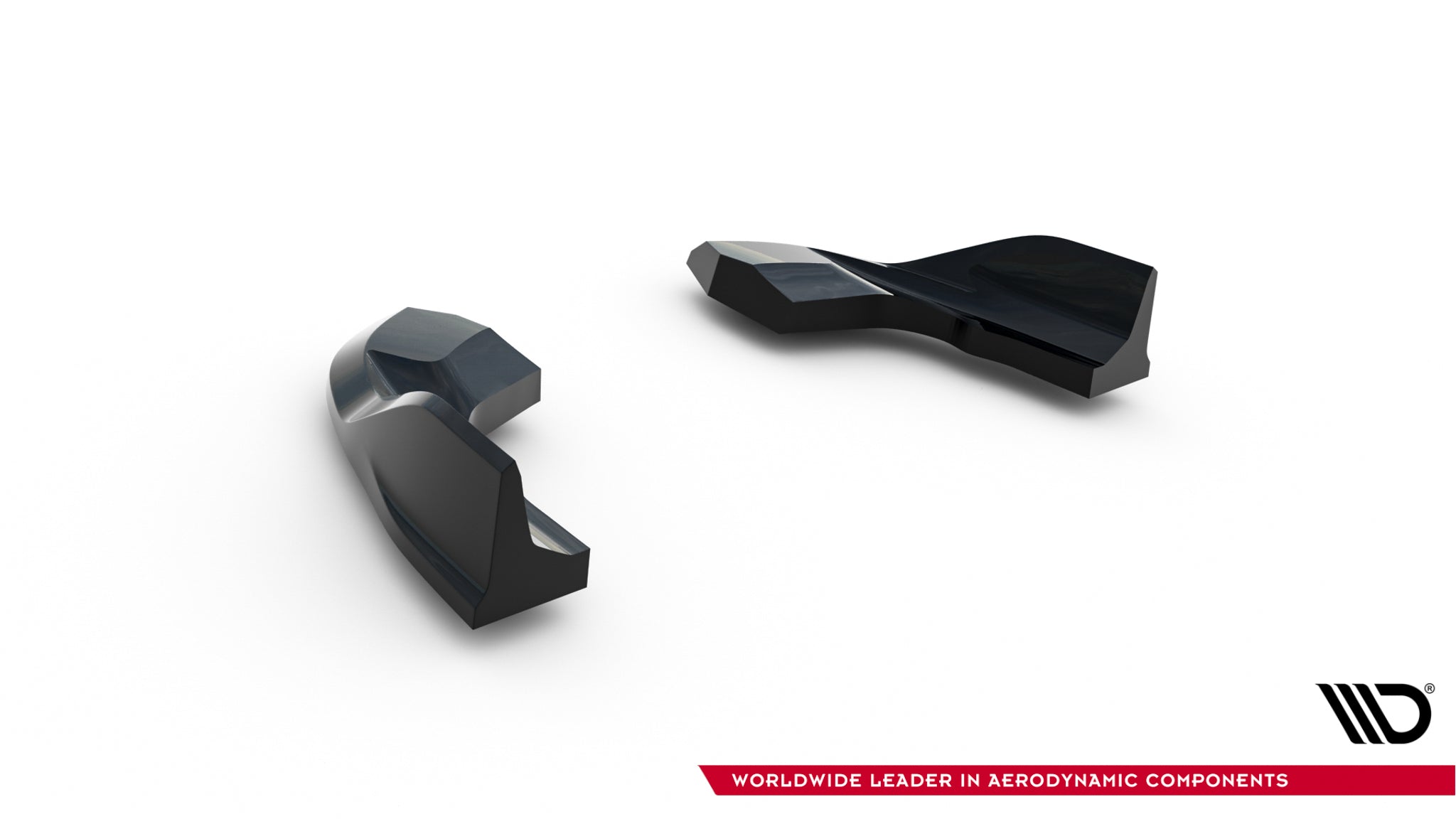 Maxton Design Heck Ansatz Flaps Diffusor V.7 passend für VW Golf R Hatchback Mk8 / Mk8 Facelift schwarz Hochglanz