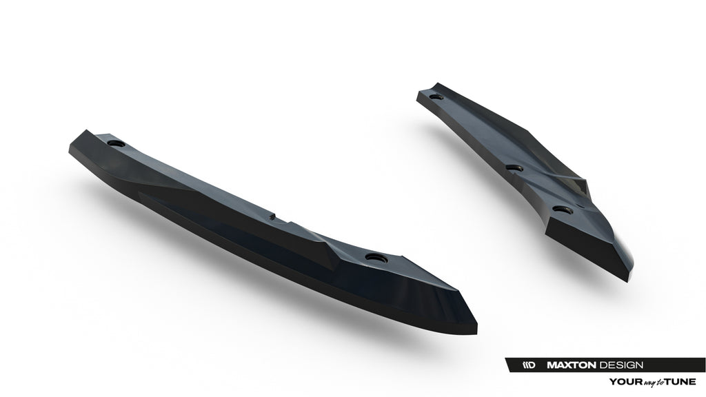 Maxton Design Heck Ansatz Flaps Diffusor V.4 passend für Cupra Leon ST Mk1 Facelift schwarz Hochglanz
