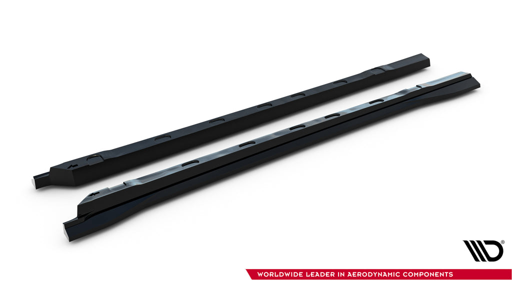 Maxton Design Street+ Seitenschweller Leisten passend für MG HS Mk2 schwarz Hochglanz