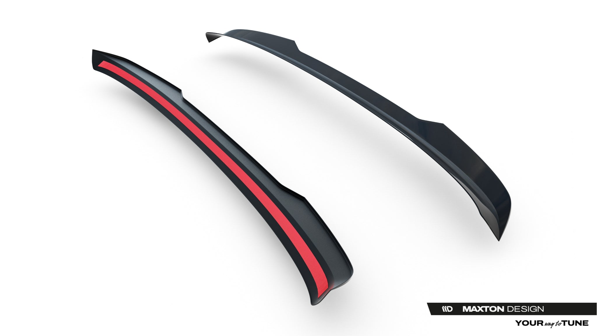 Maxton Design Spoiler CAP passend für VW Touareg R-Line Mk3 Facelift schwarz Hochglanz