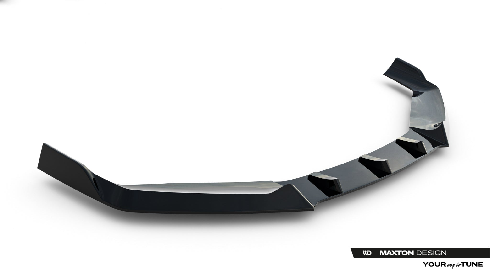 Maxton Design Street+ Spoilerlippe Front Ansatz V.4 passend für BMW 7 M-Paket / M760e / i7 M-Paket G70 schwarz Hochglanz