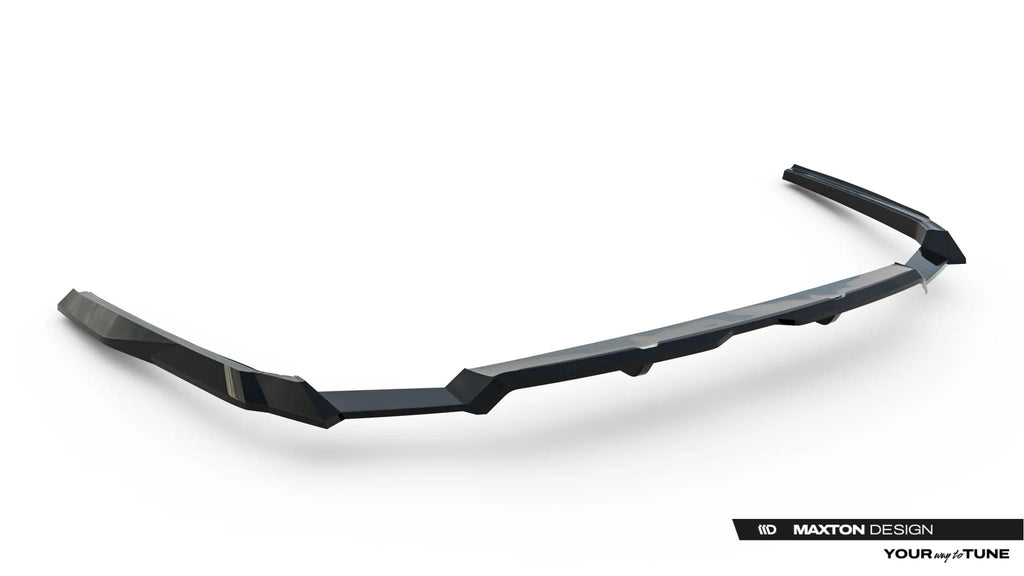 Maxton Design Street+ Mittlerer Diffusor Race Passend für V.3 Audi A6 S-Line C9 Schwarz Hochglanz