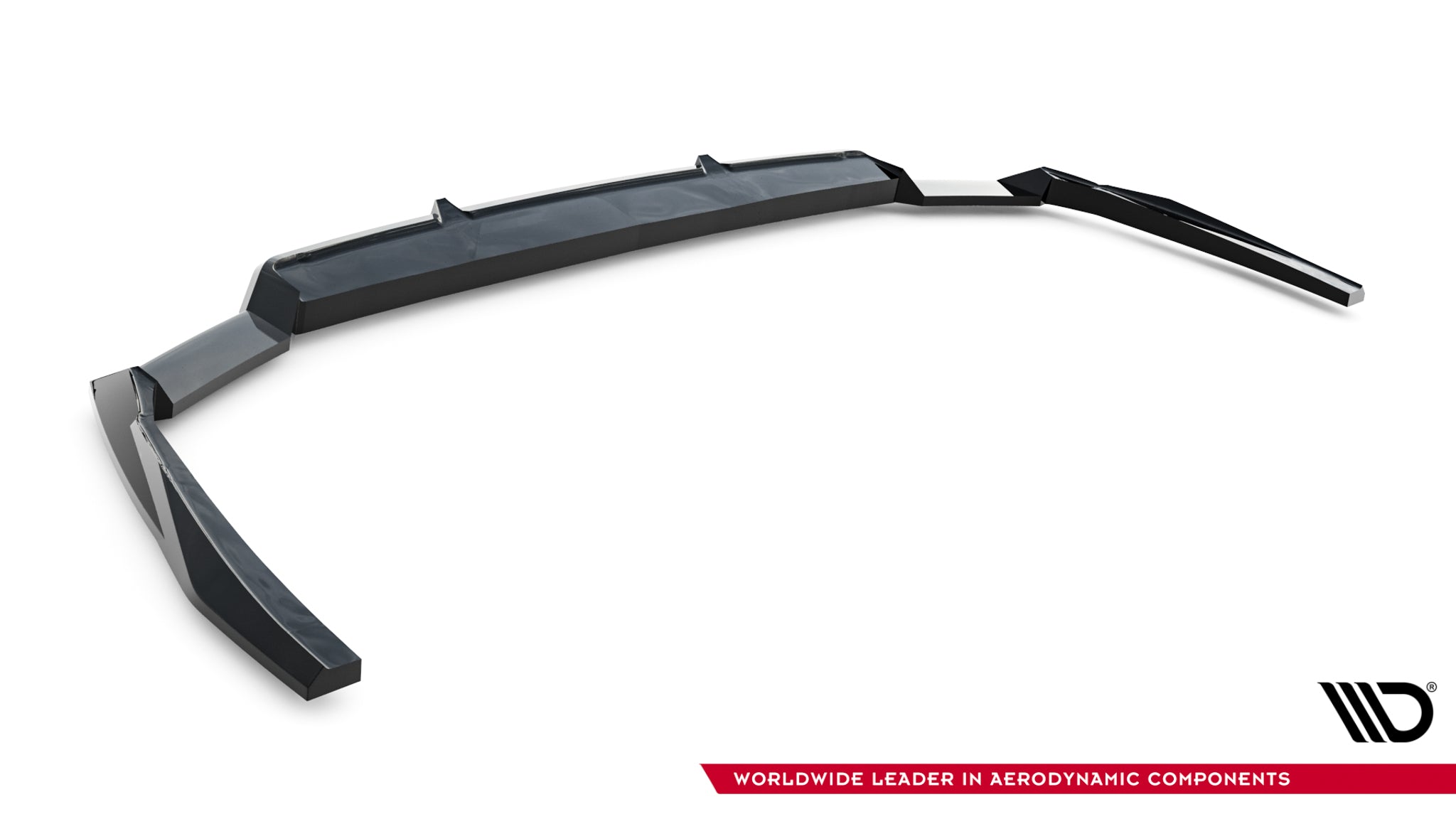 Maxton Design Street+ Mittlerer Diffusor RACE passend für Audi A5 S-Line Limousine / Avant B10 schwarz Hochglanz