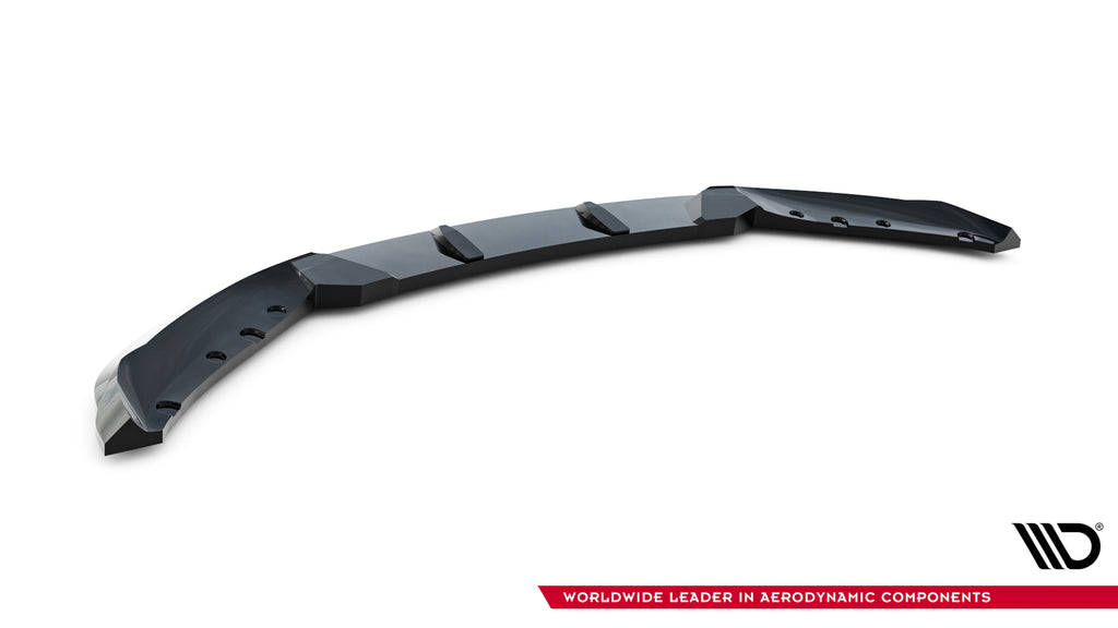 Maxton Design Street+ Spoilerlippe Front Ansatz passend für BMW 4er Cabrio / Coupe F33 / F32 schwarz Hochglanz