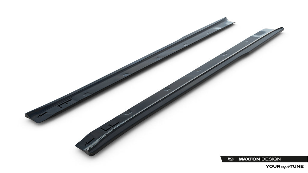 Maxton Design Street+ Seitenschweller Leisten V.2 passend für Tesla Model S Mk1 schwarz Hochglanz