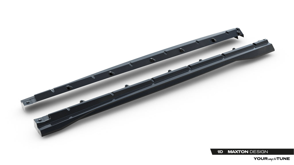 Maxton Design Prepreg Carbon Fiber Seitenschweller Audi SQ8 / Q8 S-Line Mk1 Facelift für Audi Q8