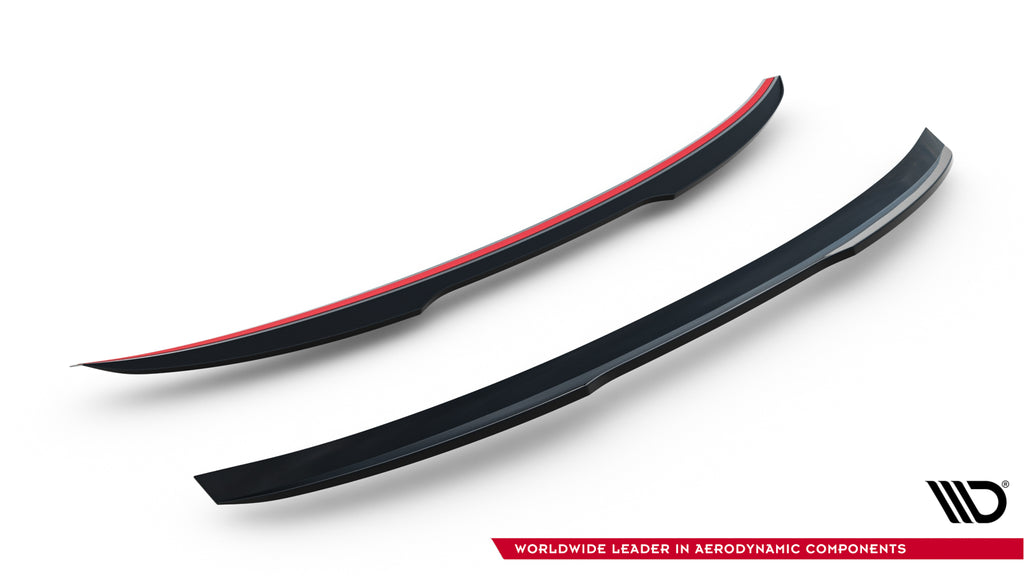 Maxton Design Spoiler CAP V.1 passend für Audi A5 F5 Sportback schwarz Hochglanz