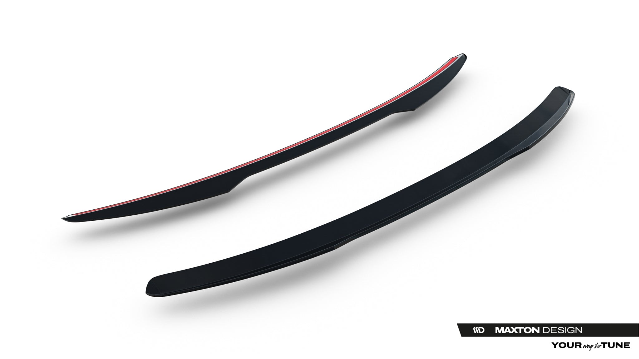 Maxton Design Höher Spoiler CAP passend für BYD Seal U Mk1 schwarz Hochglanz