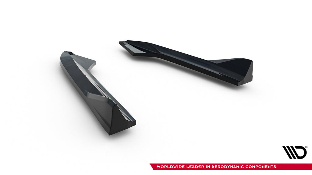 Maxton Design Heck Ansatz Flaps Diffusor passend für Audi A3 Limousine 8V schwarz Hochglanz