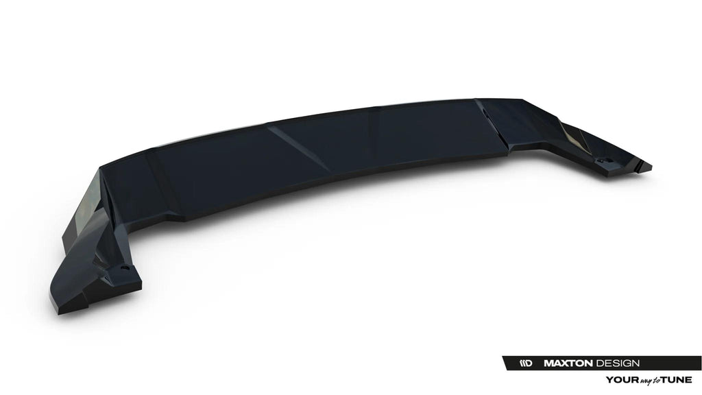 Maxton Design Street+ Spoilerlippe Front Ansatz Passend für Dacia Duster Mk3 Schwarz Hochglanz