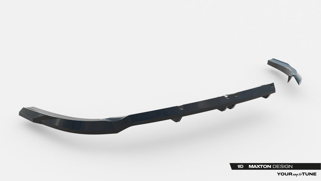 Maxton Design Street+ Mittlerer Diffusor RACE passend für Hyundai Tucson N-Line Mk4 Facelift schwarz Hochglanz