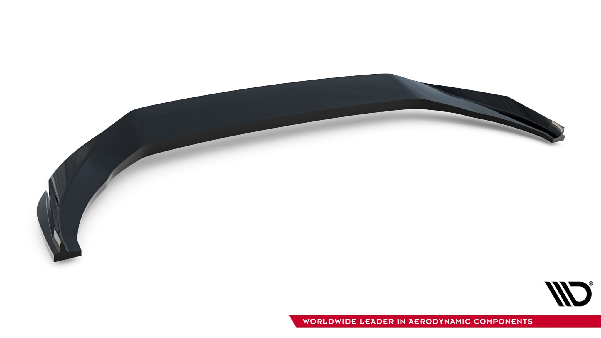 Maxton Design Street+ Spoilerlippe Front Ansatz V.1 passend für Audi A5 S-Line / S5 Limousine / Avant B10 schwarz Hochglanz