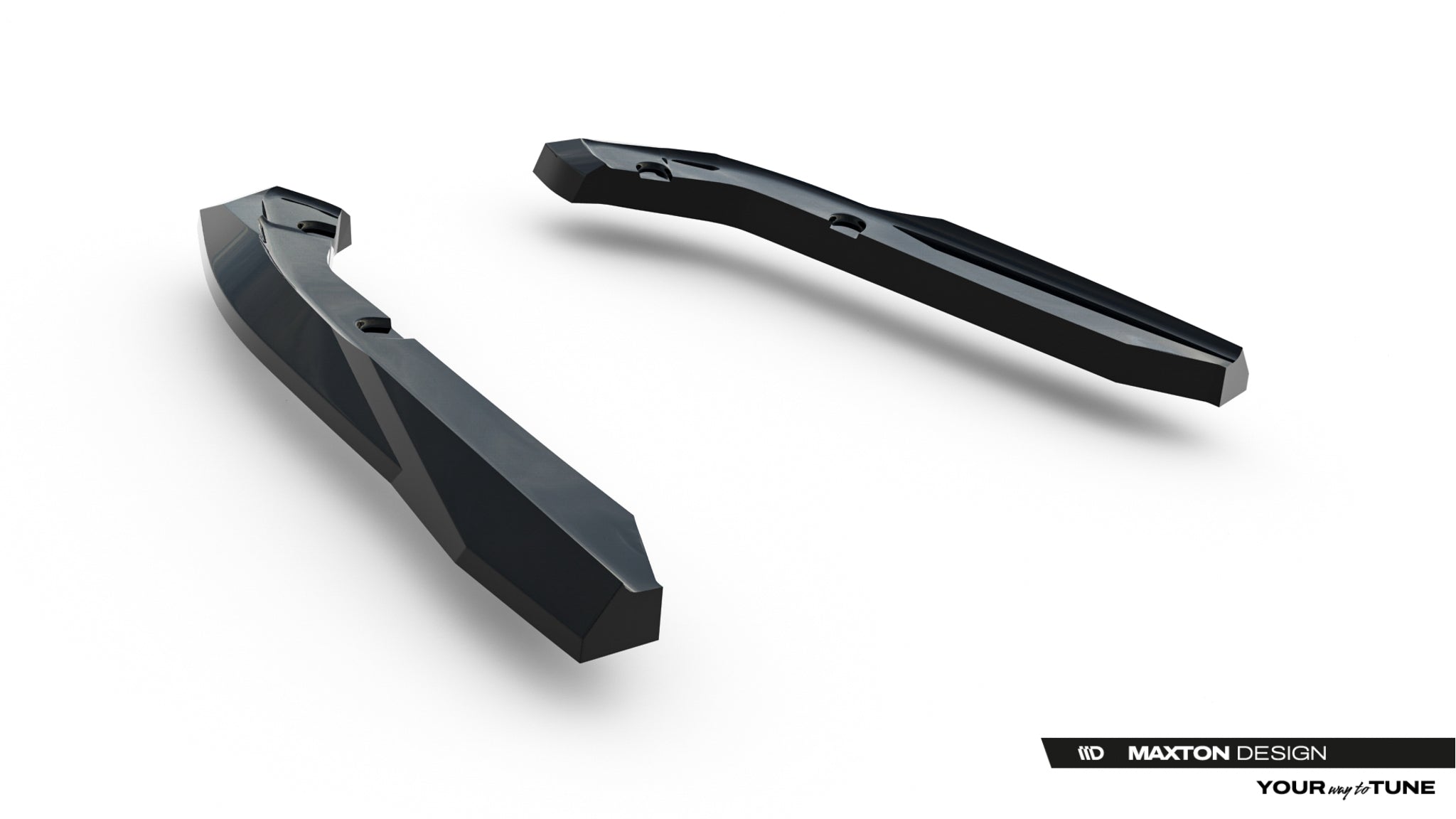 Maxton Design Heck Ansatz Flaps Diffusor passend für Subaru WRX STI Mk2 schwarz Hochglanz