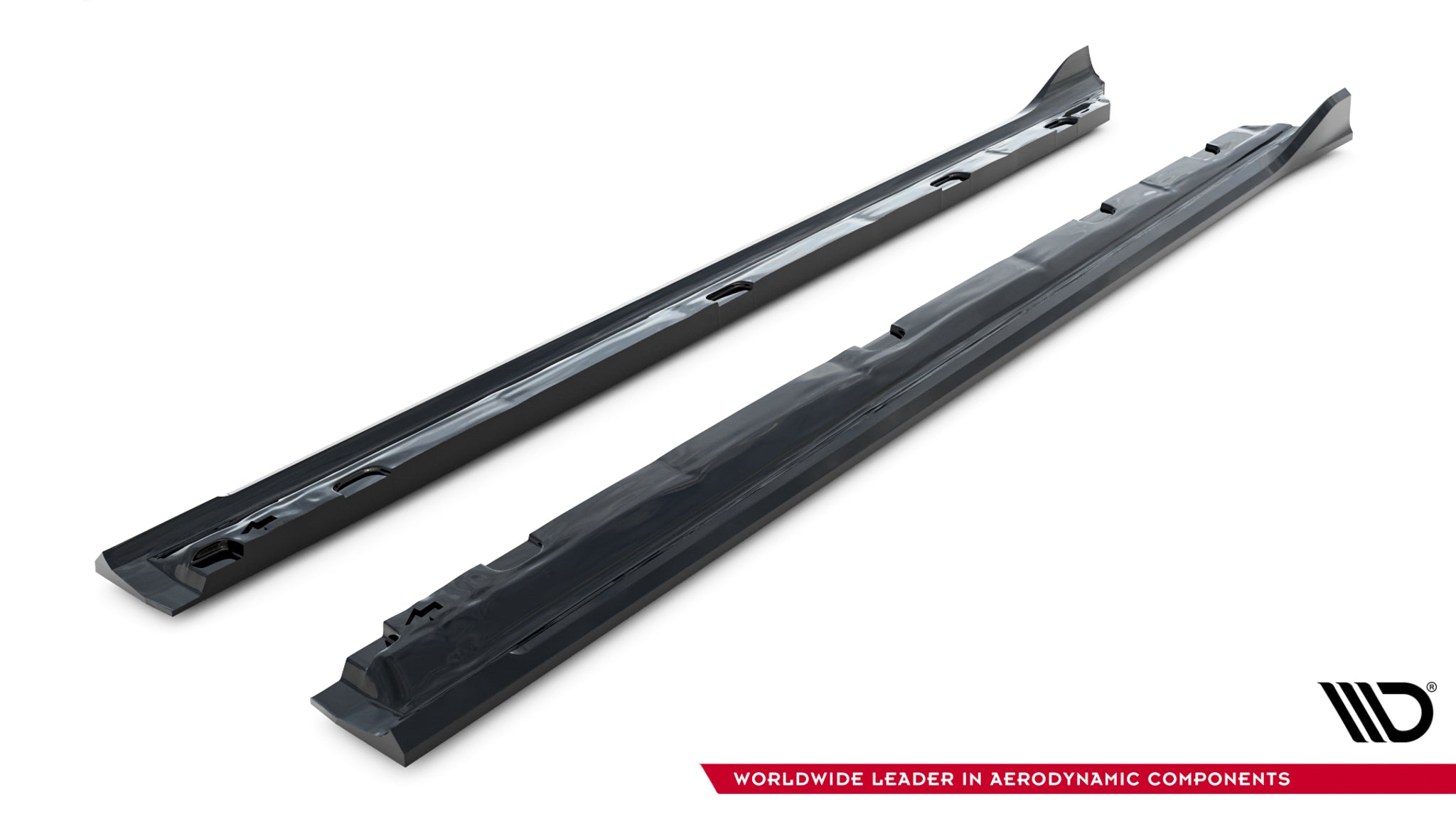 Maxton Design Street+ Seitenschweller Leisten V.2 passend für Skoda Superb Mk4 schwarz Hochglanz