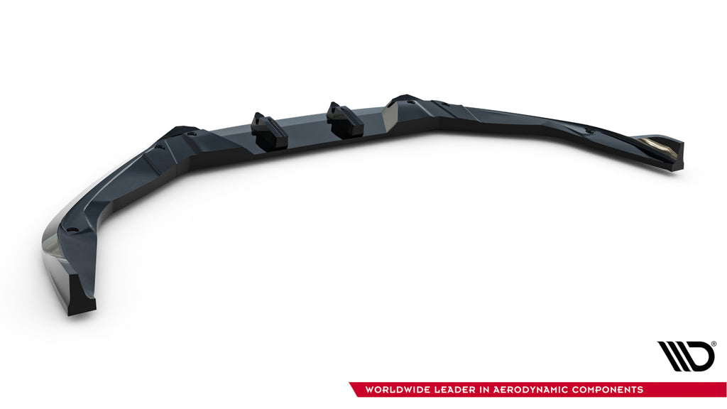 Maxton Design Street+ Spoilerlippe Front Ansatz passend für V.3 Porsche 718 Cayman GTS 982c schwarz Hochglanz