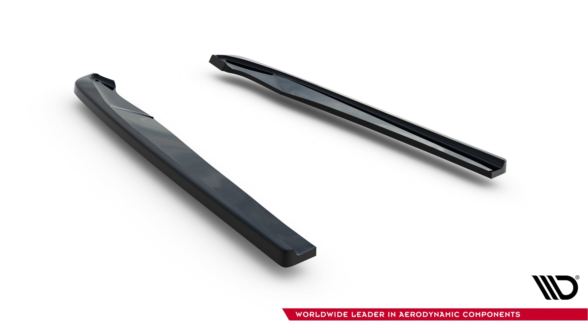 Maxton Design Heck Ansatz Flaps Diffusor passend für Audi A4 / A4 S-Line / S4 Limousine / Avant B9 schwarz Hochglanz