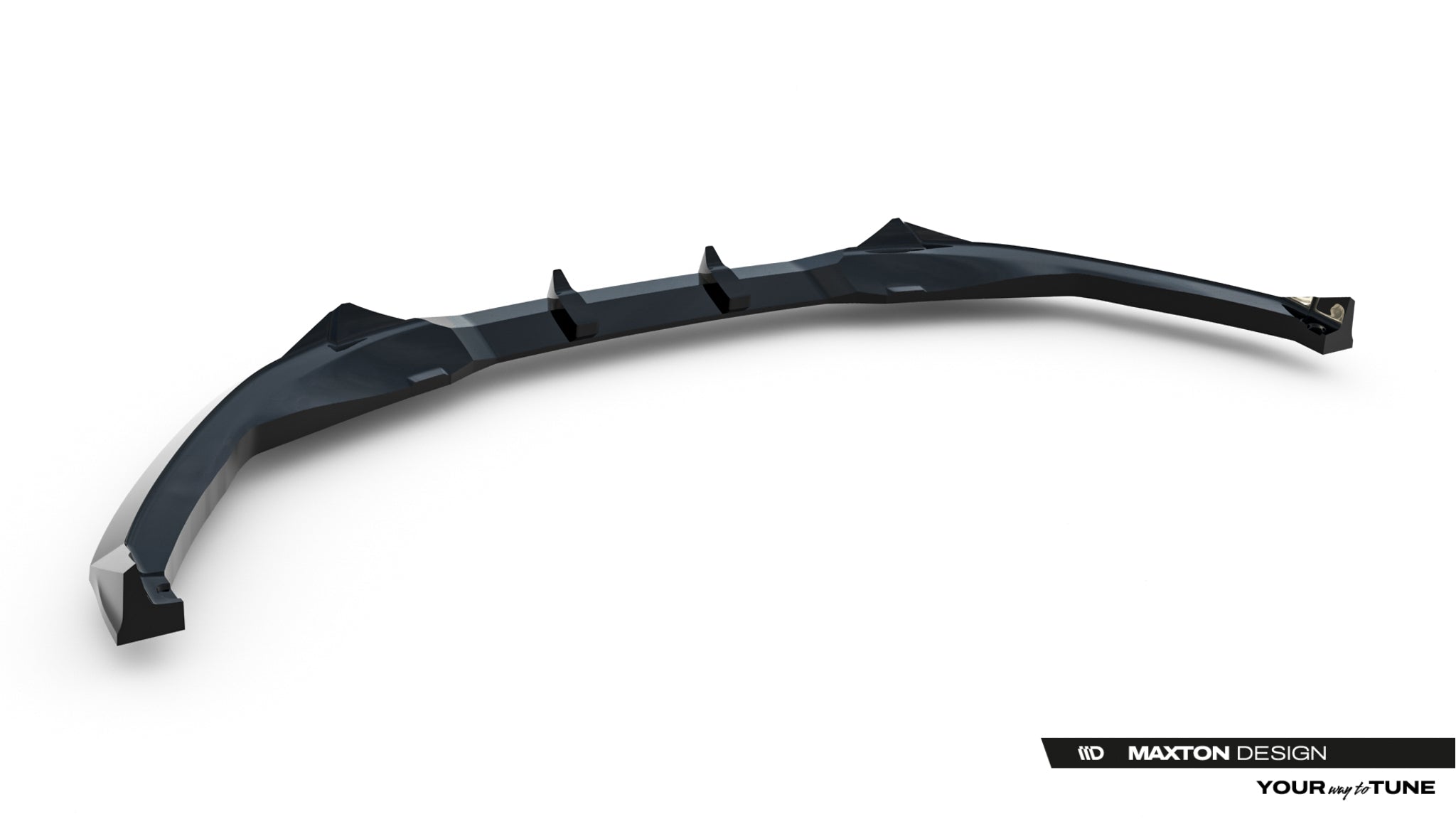 Maxton Design Street+ Spoilerlippe Front Ansatz passend für Toyota C-HR Mk2 schwarz Hochglanz