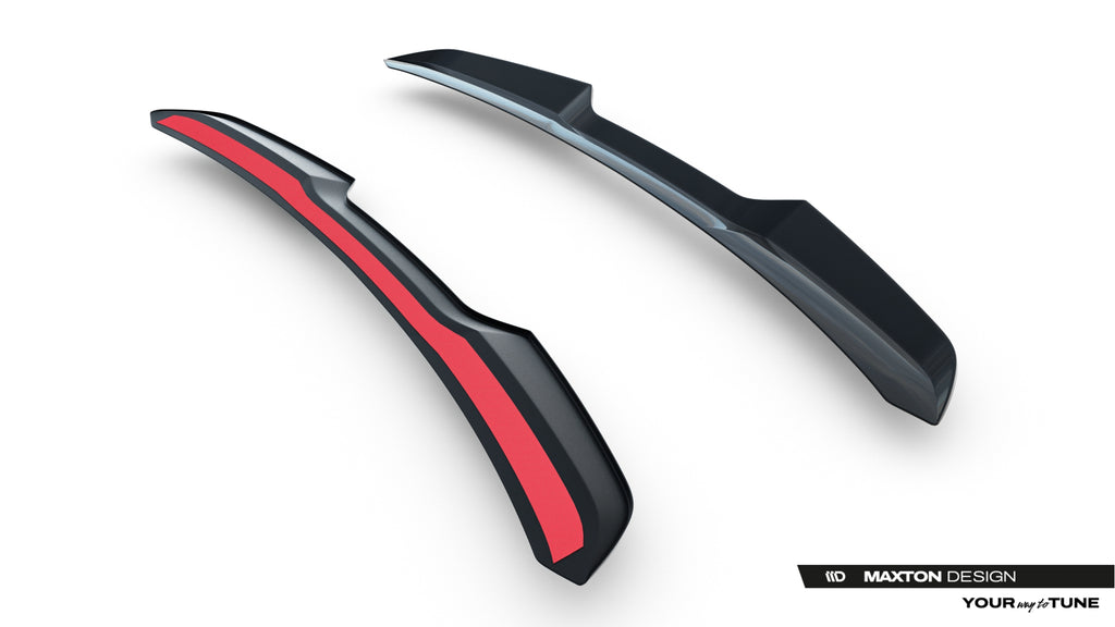Maxton Design Niedriger Spoiler CAP passend für Subaru WRX STI Mk2 schwarz Hochglanz