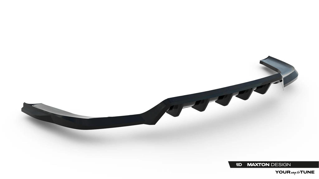 Maxton Design Street+ Mittlerer Diffusor RACE für Jaecoo 7 Hybrid Mk1 [2023-] | Schwarz Hochglanz | ABS-Kunststoff