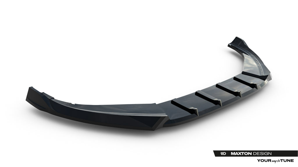 Maxton Design Frontspoiler für Volkswagen Tayron Mk1 [2024-] | Schwarz Hochglanz | ABS-Kunststoff