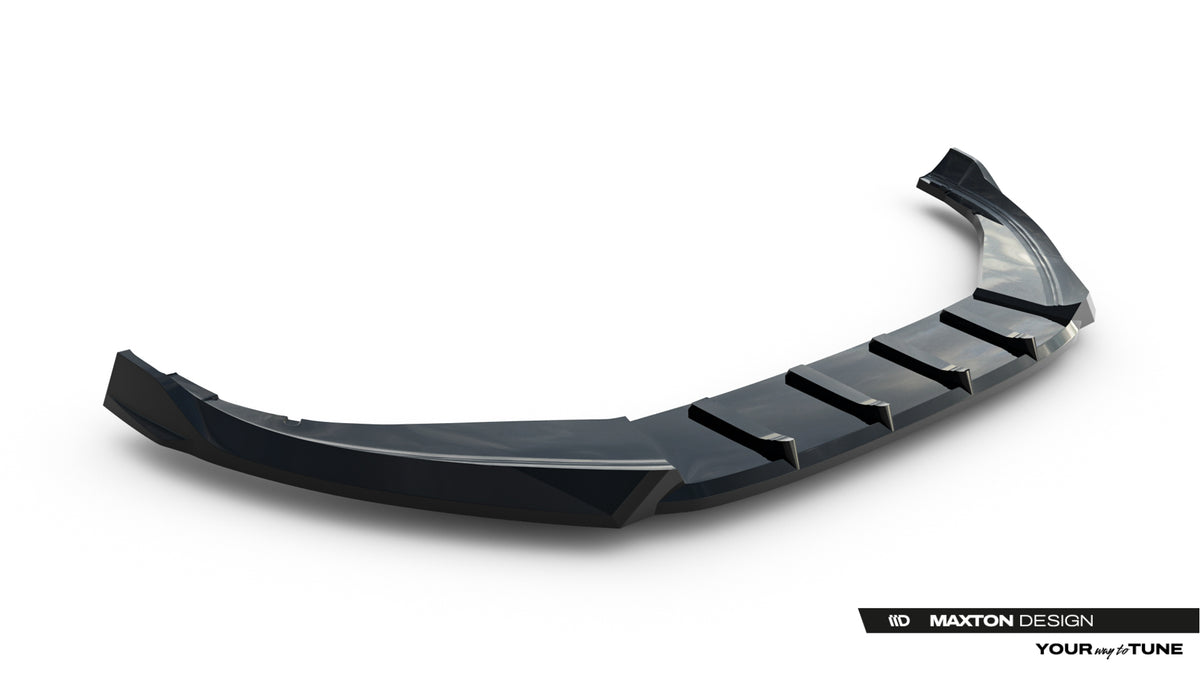 Maxton Design Frontspoiler für Volkswagen Tayron Mk1 [2024-] | Schwarz Hochglanz | ABS-Kunststoff