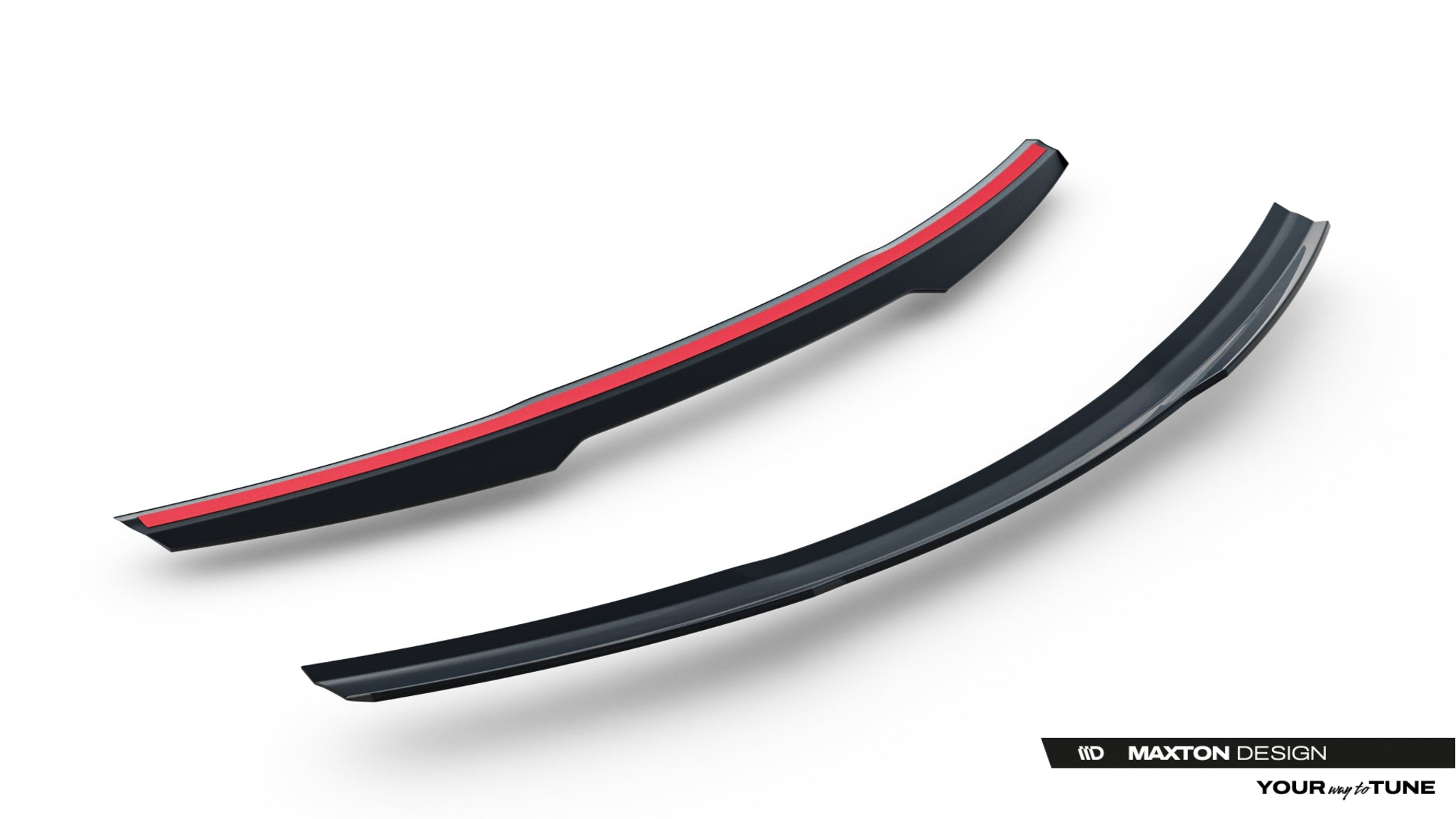 Maxton Design Spoiler CAP passend für Mercedes-Benz GLA 45 AMG X156 Facelift schwarz Hochglanz