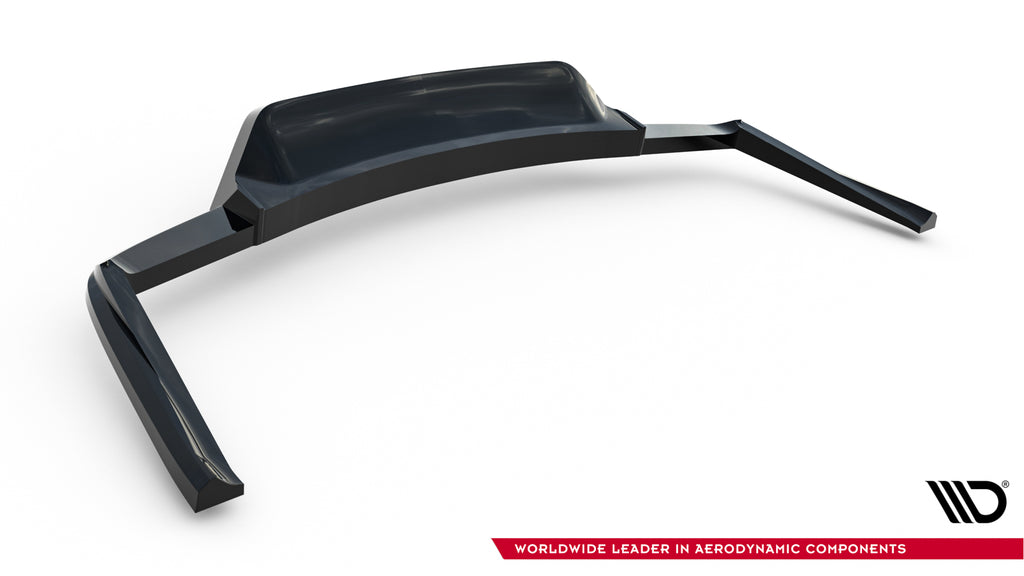 Maxton Design Street+ Mittlerer Diffusor RACE passend für Maserati Ghibli Modena Mk3 Facelift schwarz Hochglanz