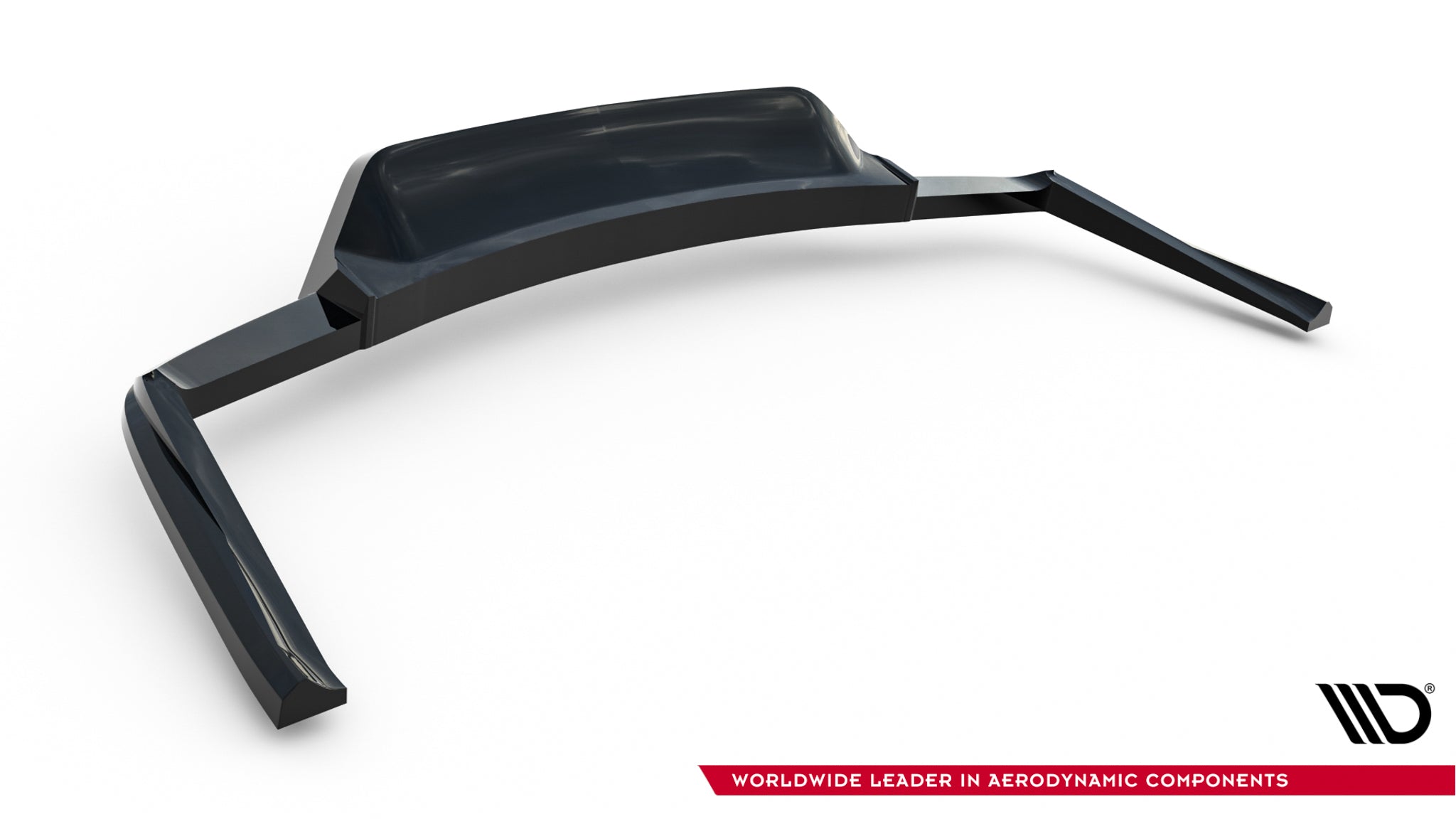 Maxton Design Street+ Mittlerer Diffusor RACE passend für Maserati Ghibli Modena Mk3 Facelift schwarz Hochglanz