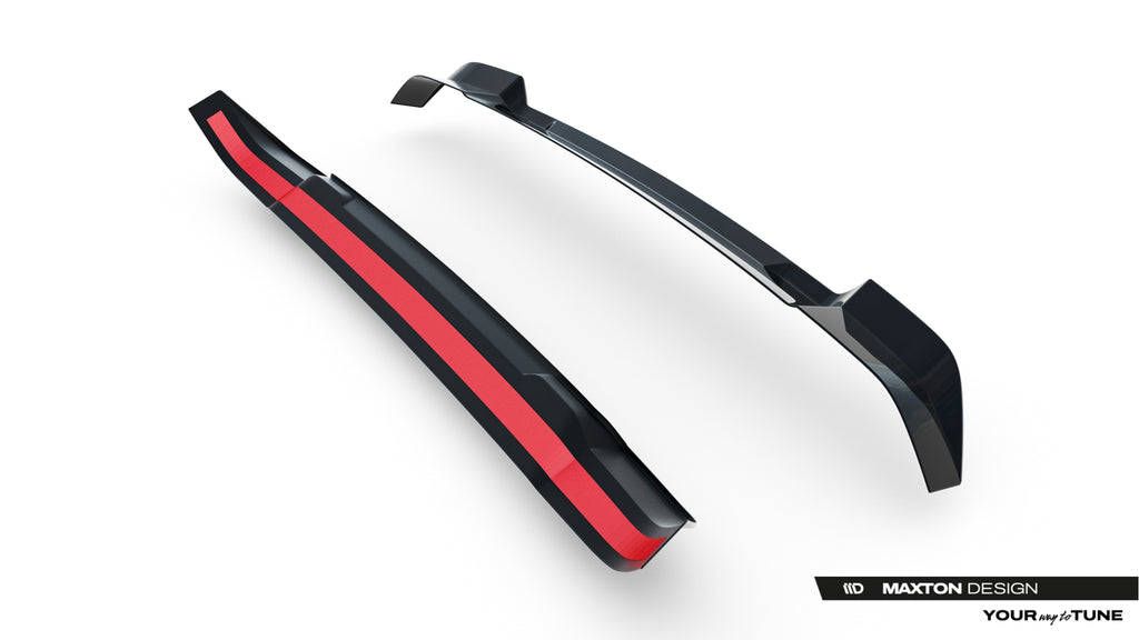 Maxton Design Spoiler CAP passend für Land Rover Defender Mk4 schwarz Hochglanz