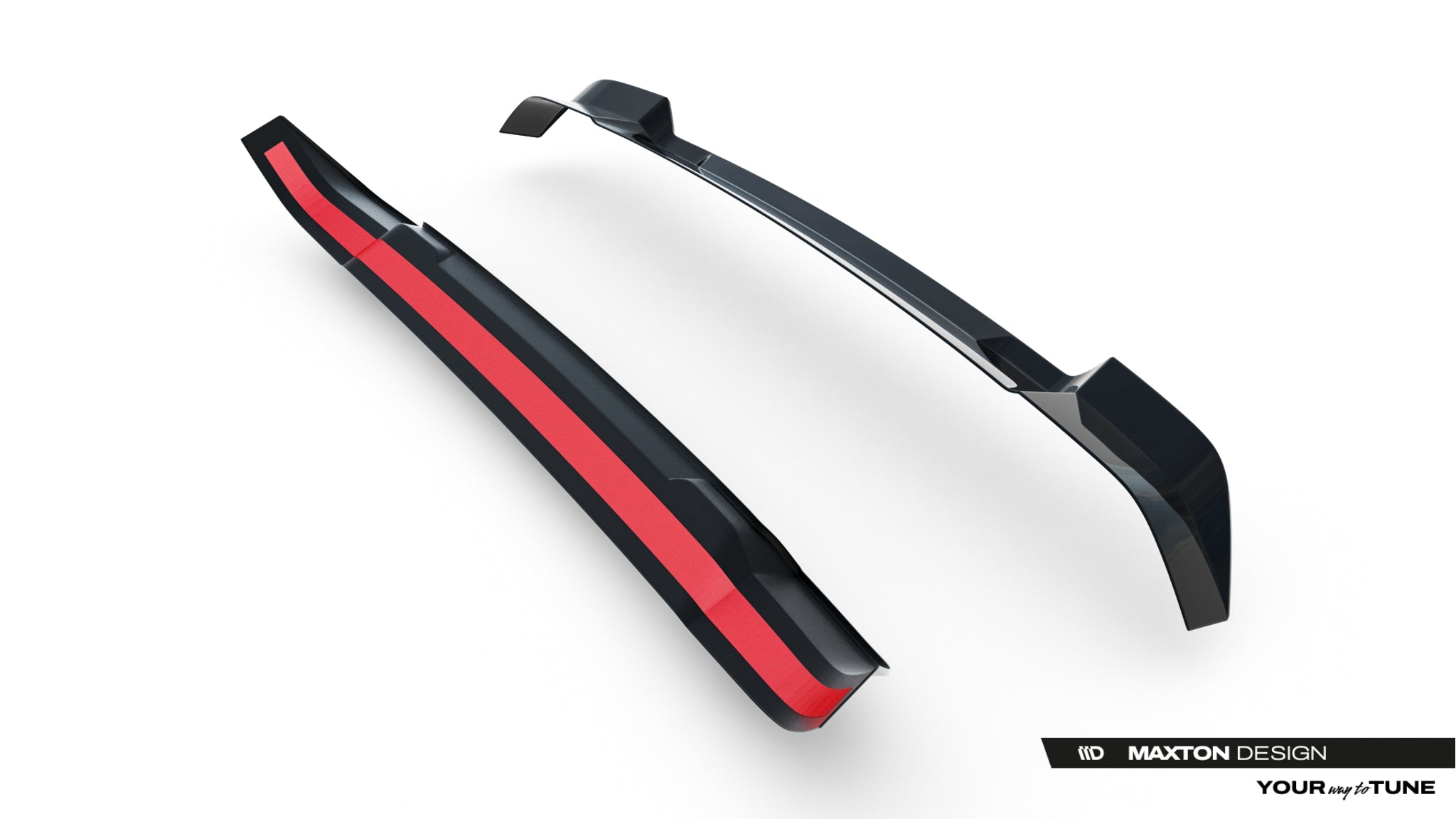 Maxton Design Spoiler CAP passend für Land Rover Defender Mk4 schwarz Hochglanz