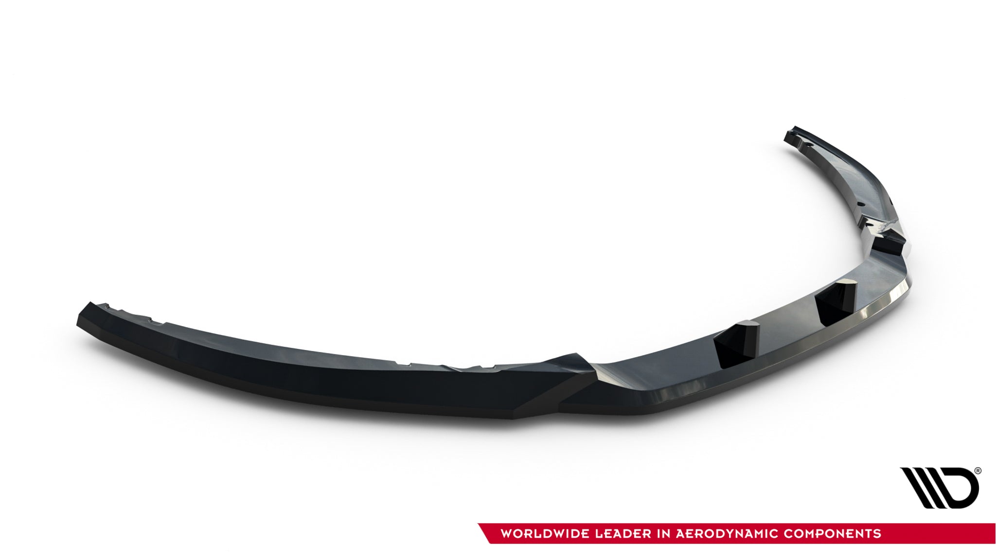 Maxton Design Street+ Spoilerlippe Front Ansatz V.3 passend für Ford Focus ST-Line Mk3 Facelift schwarz Hochglanz