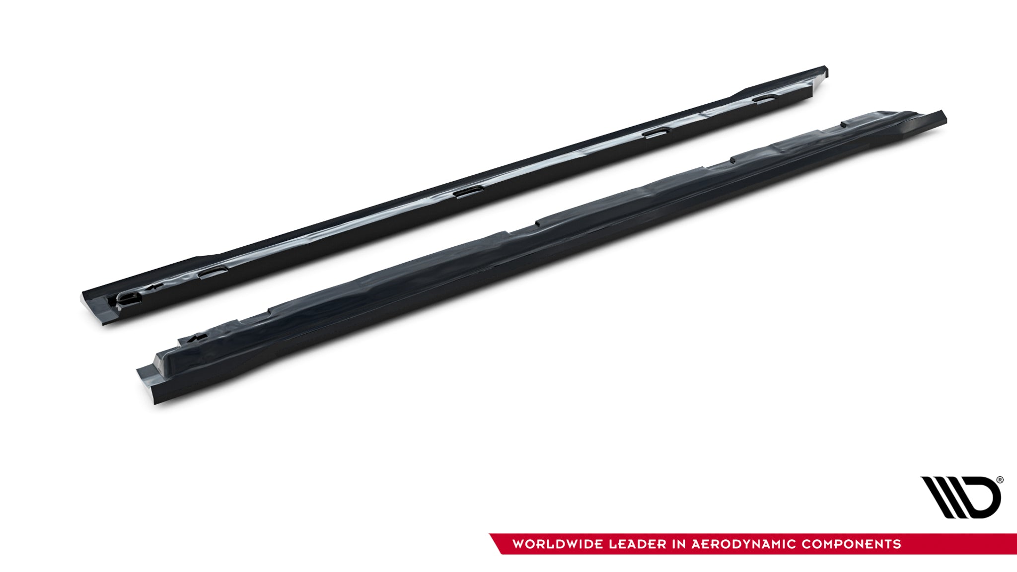 Maxton Design Street+ Seitenschweller Leisten passend für V.1 passend für Skoda Superb Mk4 schwarz Hochglanz