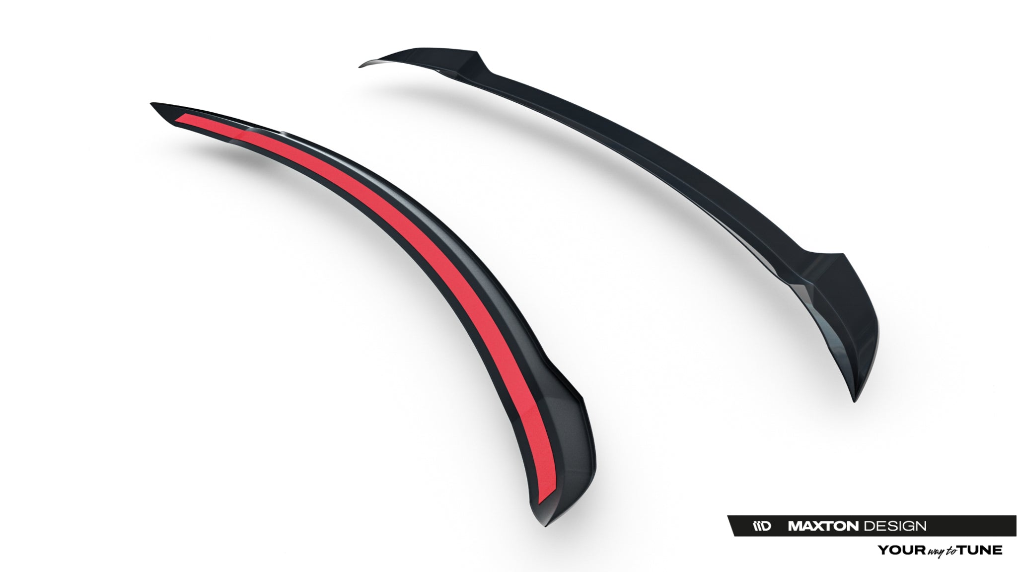 Maxton Design Spoiler CAP passend für Land Rover Range Rover Evoque Dynamic Mk2 schwarz Hochglanz
