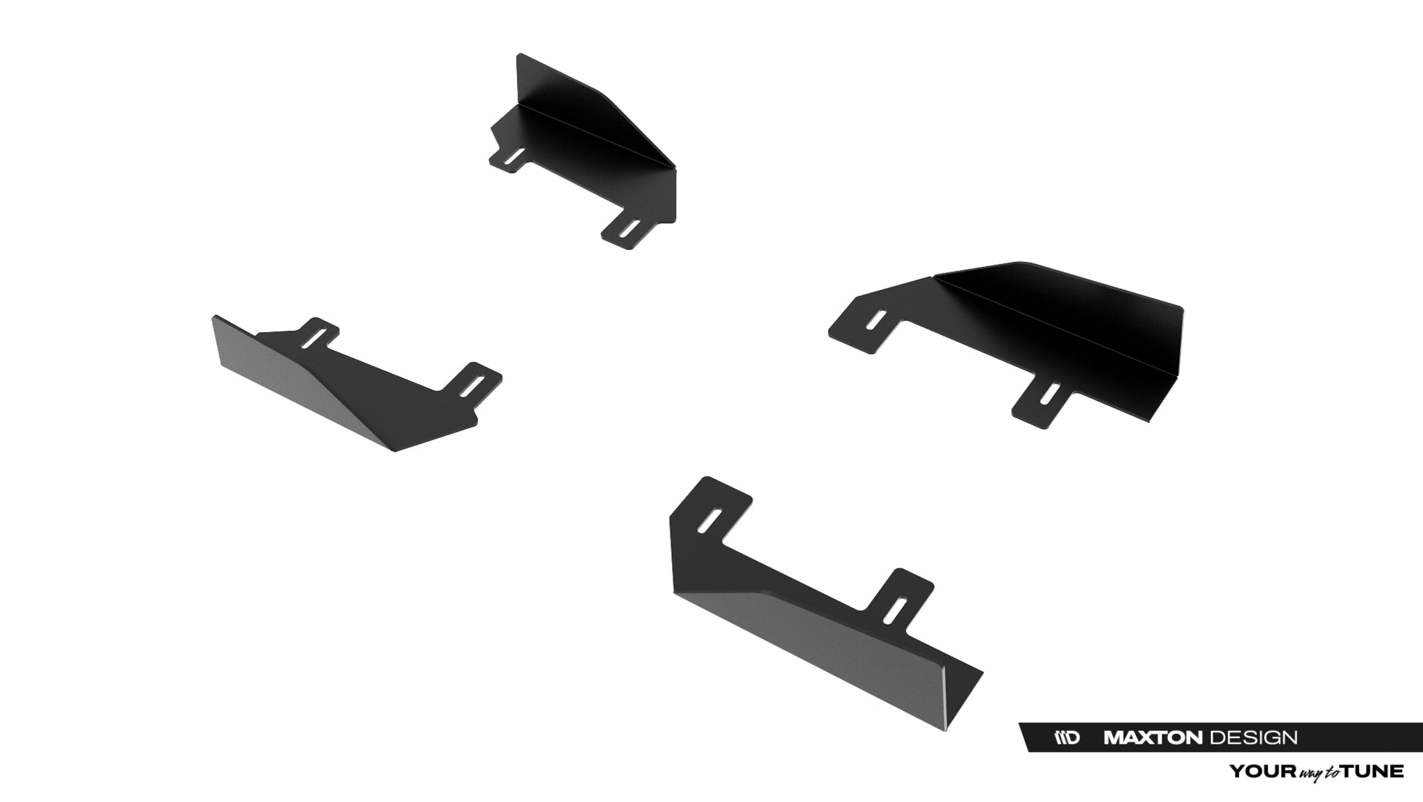 Maxton Design Seitenschweller Flaps Passend für Jaguar F-Type X152 Facelift 2 Schwarz Hochglanz