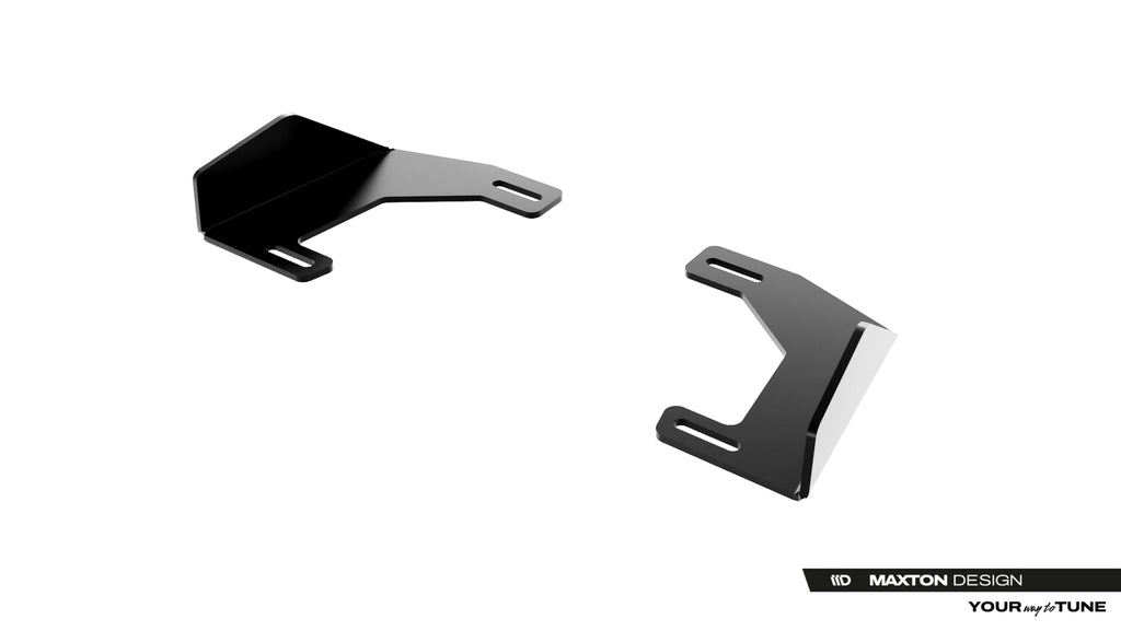 Maxton Design Hintere Seiten Flaps passend für Audi RS3 Sportback 8Y Facelift schwarz Hochglanz