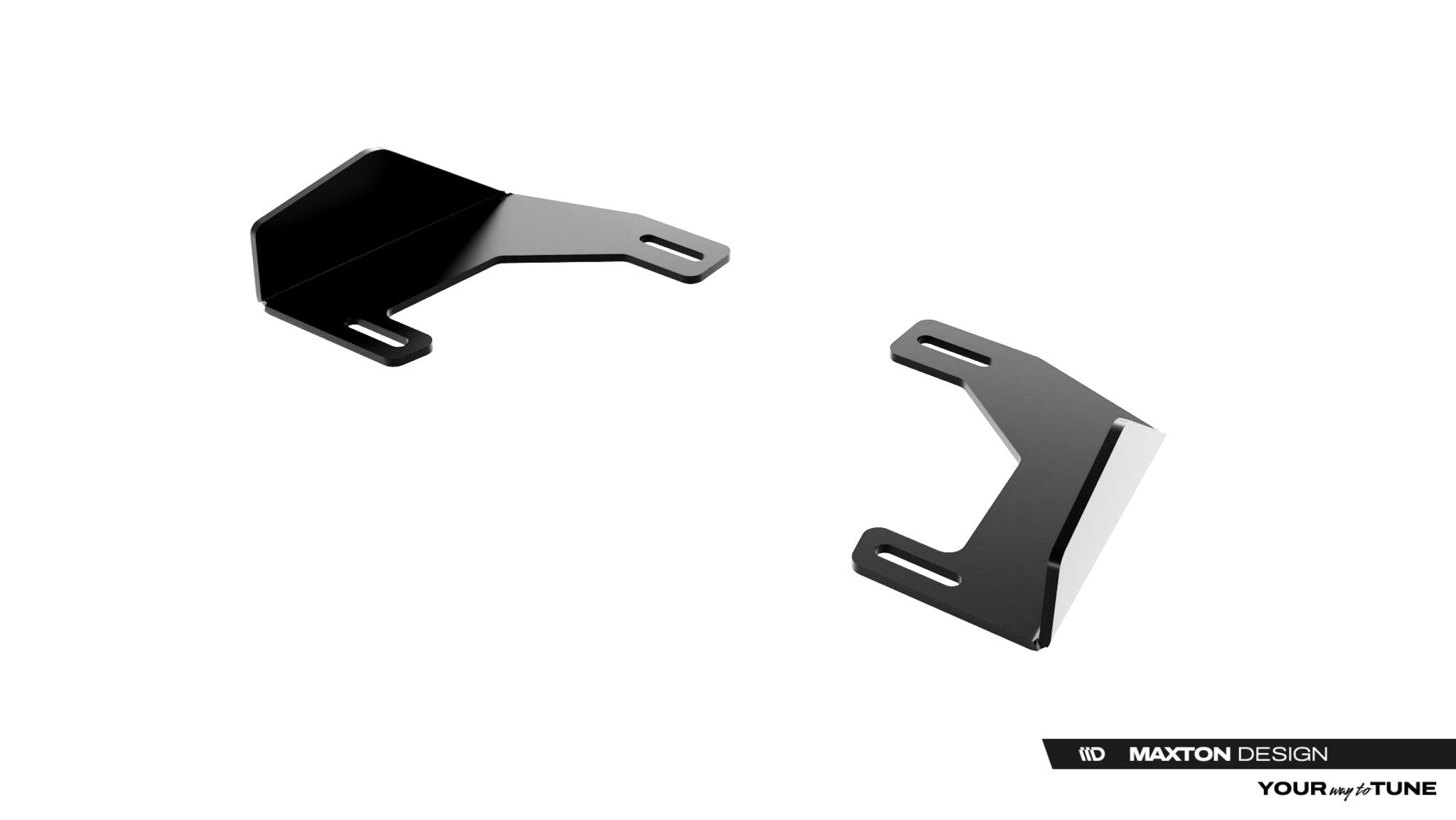 Maxton Design Hintere Seiten Flaps passend für Audi RS3 Sportback 8Y Facelift schwarz Hochglanz