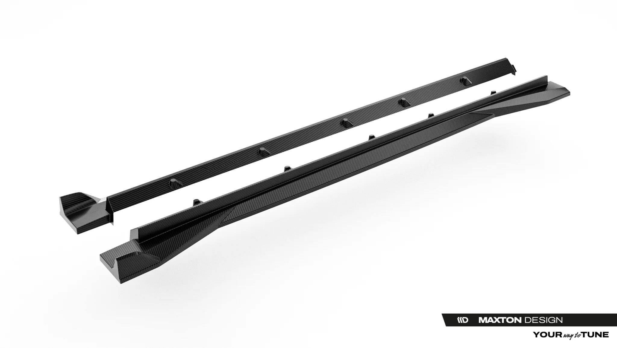 Maxton Design Prepreg Carbon Fiber Seitenschweller Audi RSQ8 Mk1 Facelift für Audi Q8