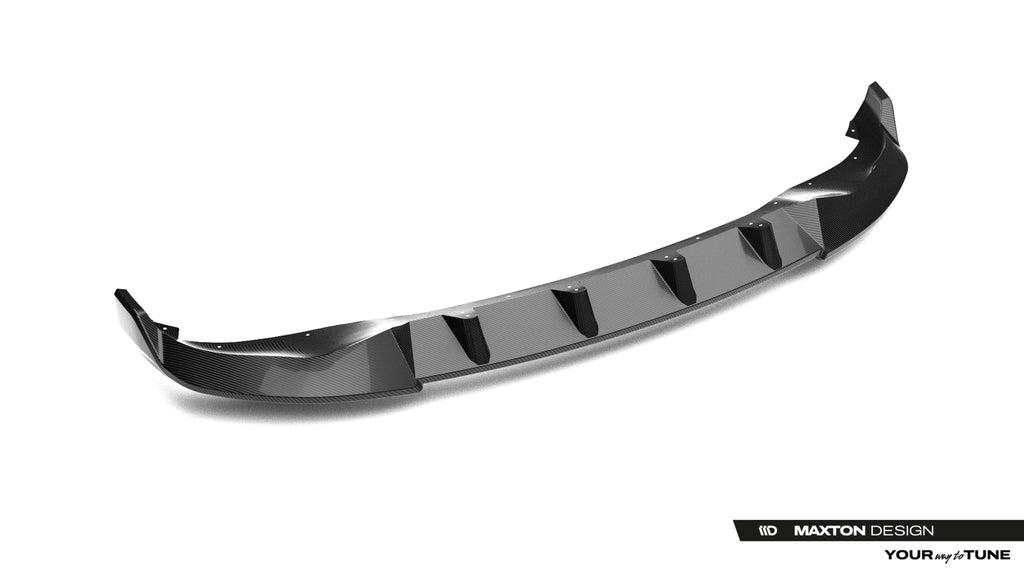 Maxton Design Prepreg Carbon Fiber Street+ Spoilerlippe Front Ansatz passend für BMW X5 M-Paket G05