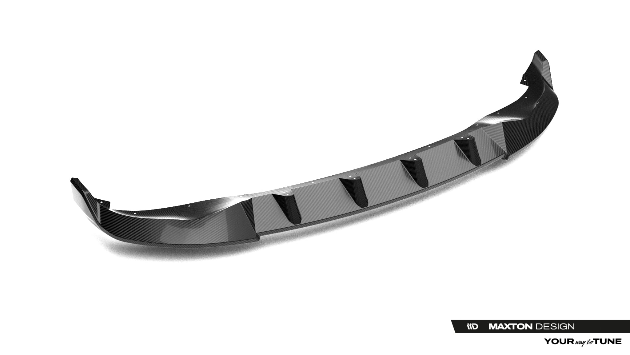 Maxton Design Prepreg Carbon Fiber Street+ Spoilerlippe Front Ansatz passend für BMW X5 M-Paket G05